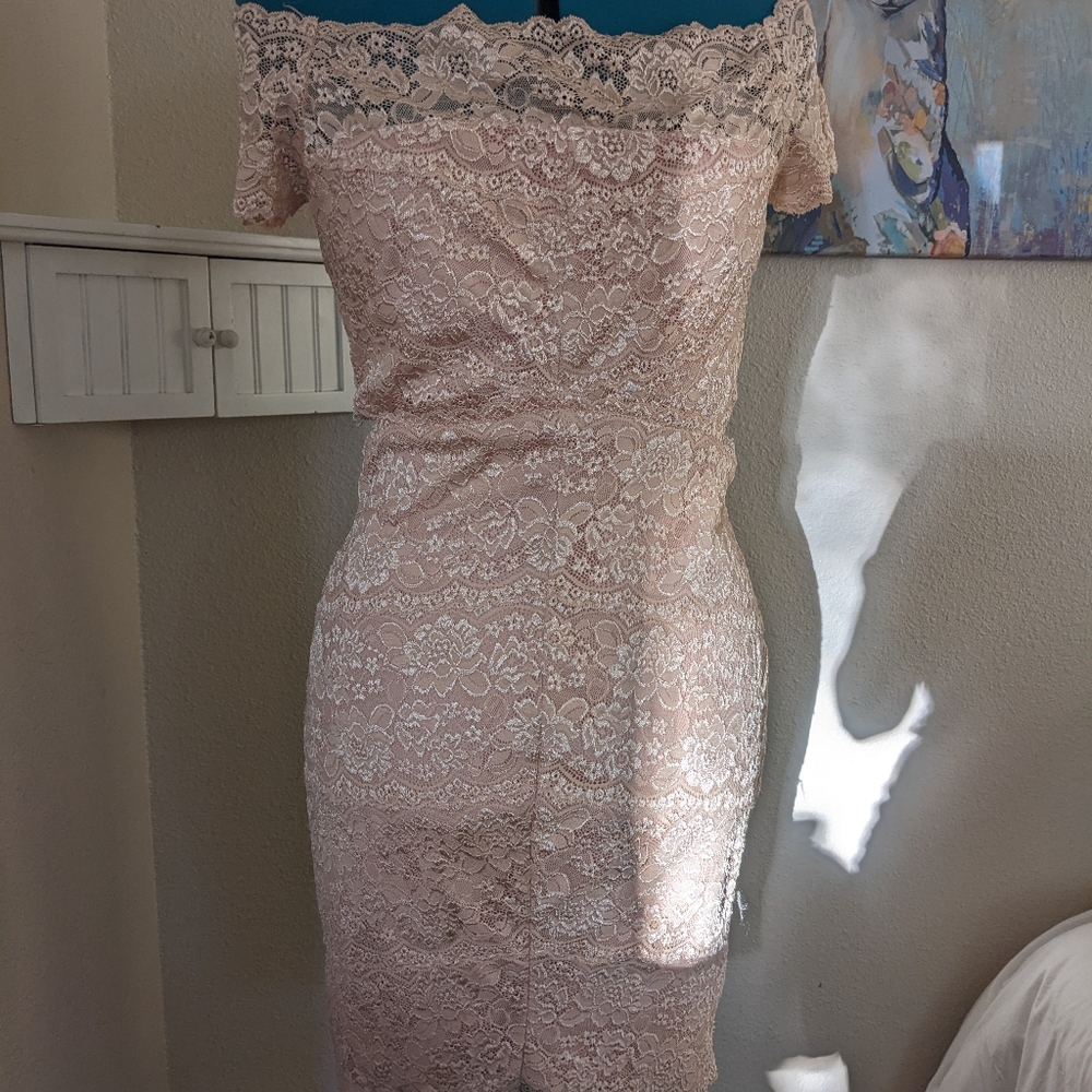 Nikbiki Formal Dress Lace Cutout Size L #53